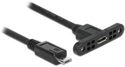 Delock USB-Kabel 2.0 Micro B -> Micro-B Bu/St Einbau 0 (85245) (85245)