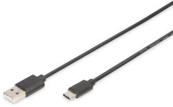 ASSMANN USB Type-C Anschlusskabel, C - A St/St, 1.8m, sw (DB-300136-018-S) (DB-300136-018-S)