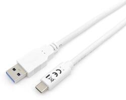 Equip 128363 USB kábel 1 M USB 3.2 Gen 1 (3.1 Gen 1) USB A USB C Fehér (128363) (128363)