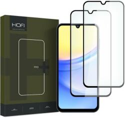 HOFI FNS0162 Samsung Galaxy A15 / A15 5G / A25 HOFI Glass Pro+ üveg képernyővédő fólia, 2 db-os csomag, Fekete (FNS0162)