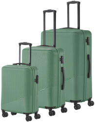 Travelite Bali zöld 4 kerekű 3 részes bőrönd szett (Bali-szett-zold)