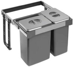 EKOTECH - Beépíthető hulladékgyűjtő FREE JAZZ SHORT 60 - 2x20 liter (93014162606) - watermarkt