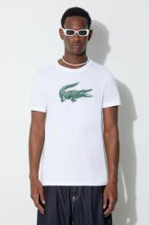 Lacoste t-shirt fehér, férfi, nyomott mintás - fehér XL