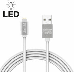 Delight USB Lightning 1m kábel LED/Fehér Delight 55442I-WH