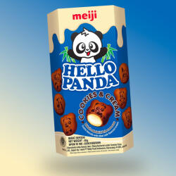 Meiji Hello Panda Cookies and Cream ízű keksz 42g