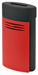 S.T. Dupont MegaJet Matte Red / Black szivaros öngyújtó, matt piros és fekete színű, kék színű széles szúrólánggal (020749)