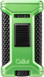 Colibri Ascari Light Green & Black hármas szúrólángos szivaröngyújtó beépített szivarfúróval (C-LI250T6)