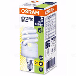 OSRAM Osram 4008321605955 DVALUE MINITWIST Kompakt fénycső E14 12W 2700K Ra80 meleg fehér - Készlet erejéig! ! ! (4008321605955)