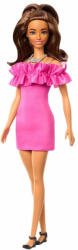 Mattel Barbie Fashionista 65. évfordulós baba fényes pink ruhában (HRH15)
