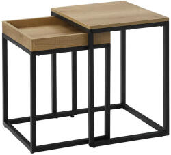  Masute de cafea TAYLOR decor stejar set 2 buc, 40x45cm Masa de cafea