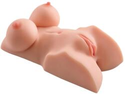 Pipedream DD - 2in1 vibrációs torzó maszturbátor (natúr) - sexshopcenter