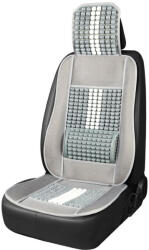 AMiO univerzális fagolyós ülésvédő deréktámasszal és fejtámlával szürke színben PRÉMIUM 131 x 46 cm (03647)
