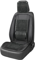 AMiO univerzális fagolyós ülésvédő deréktámasszal és fejtámlával fekete színben PRÉMIUM 125 x 52 cm (03646)