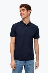 QS by s. Oliver Tricou polo barbati Regular fit bleumarin inchis (2141979-5884-XL-NAVY)