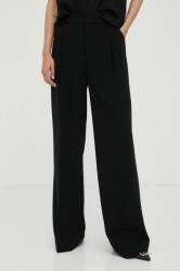 MICHAEL Michael Kors nadrág női, fekete, magas derekú egyenes - fekete 40 - answear - 103 990 Ft