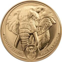  Big Five Elephant 2024 - 1 Oz - arany befektetési érme