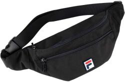 Fila Bissau Coated Canvas Double Zipper Waist Bag Negru