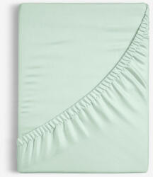 Goldea cearceaf de pat 100% bumbac cu elastic - mentă deschisă 160 x 200 cm