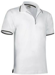 Valento Tricou polo barbati, bumbac 100%, Valento Golf, alb/negru (POVAGOLBL)