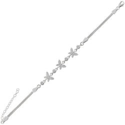 BeSpecial Bratara argint cu fluturasi si zirconii (BTU0333)