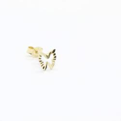 Aczél Zálogház és Ékszerszalon Új arany vésett mintás pillangó alakú fülbevaló - olcsoarany - 28 000 Ft