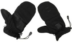 MFH Mănuși din fleece MFH cu bucle de cordon, negru