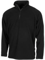 MFH Tricou cu mânecă lungă din fleece MFH Troyer, negru