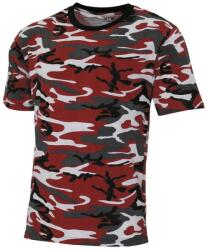 MFH Tricou american MFH American Streetstyle, roșu-camo