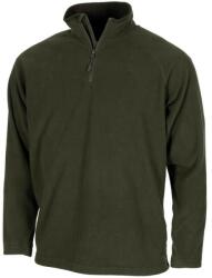 MFH cu mânecă lungă fleece T-shirt Troyer, OD verde