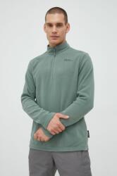 Jack Wolfskin sportos pulóver Taunus zöld, férfi, sima - zöld L