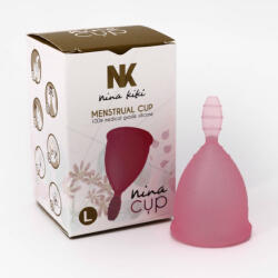 Nina Cup Cupe Menstruale Nina Cup Menstrual Cup Size Pink L 6 + 1 Free
