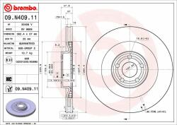 BREMBO féktárcsa BREMBO 09. N409.11 (09.N409.11)