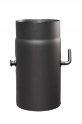 Warnex Tub de fum 150mm x 250 mm cu regulator de tiraj (1, 5mm) (KÖR-FCS-020)