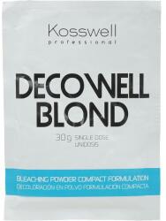 Kosswell Professional Pudră decolorantă pentru păr, albastru - Kosswell Professional Decowell Blond 500 g