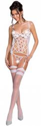 Passion Lovelia Corset White, XXL-XXXL