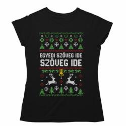 Csúnya Karácsonyi Női Pólók - Egyedi szöveggel (391605)