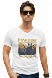  Pew-Pew Madafakas - Férfi V Nyakú Póló (749498)