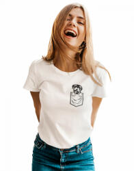  Fekete vonalas zseb állatok - Női Póló (915856)