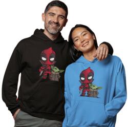  Deadpool és Baby Yoda - Unixes Kapucnis Pulóver (399973)