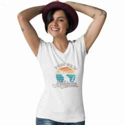  Pew-Pew Madafakas - Női V Nyakú Póló (974333)