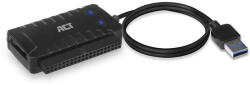 ACT AC1520 USB-A adapter - 2.5"/3.5" SATA/ IDE tápegység fekete