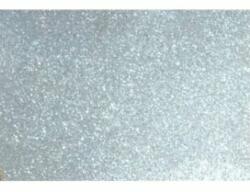 Kreatív dekorgumilap öntapadós 20x30 cm 2 mm glitteres fehérarany (p9140-2355)