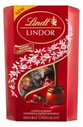 Lindt Csokoládé LINDT Lindor Double Chocolate dupla csokoládé golyók díszdobozban 200g (14.02037)