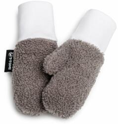 T-Tomi TEDDY Gloves Grey mănuși pentru nou-nascuti si copii 6-12 months 1 buc