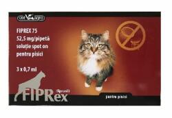 VET-AGRO Pipete antiparazitare pentru Pisici, Fiprex Cat x 3 Pipete