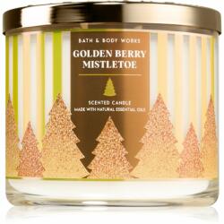 Bath & Body Works Golden Berry Mistletoe lumânare parfumată 411 g