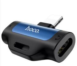 Hoco Convertor Hoco Audio LS31 Dual Lightning to Lightning Albastru (6931474742926)