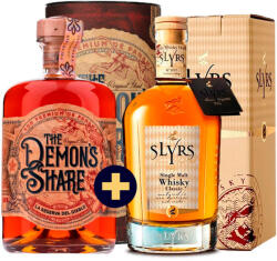  The Demons Share Rum 40%, 0, 7l, GIFT + SLYRS Single Malt Whisky Classic 0, 7l 43%
