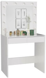 GreenSite Drohmo Marina 2S fésülködő asztal, 81x80x50 cm, fehér