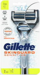 Gillette készülék+2 db borotvabetét Skinguard Sensitive Flexball